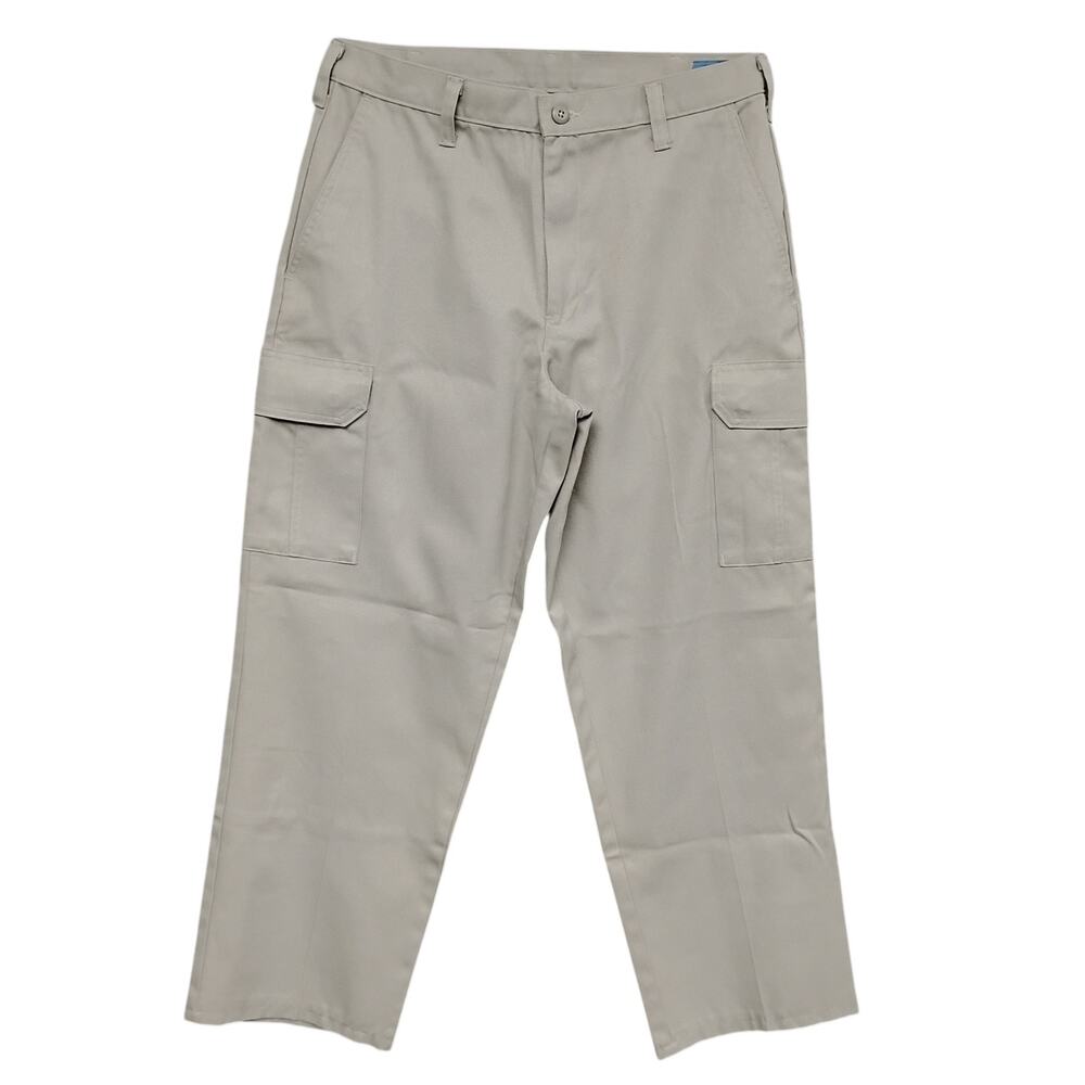 Cintas Comfrort Flex Chino Pants Size 32 Khaki Pockets and Zipper Closure